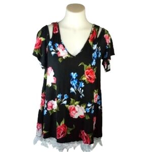 My Story Cold Shoulder Top Sz Sm